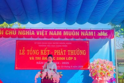 TRƯỜNG TIỂU HỌC HÀNH THIỆN TỔ CHỨC LỄ TỔNG KẾT VÀ PHÁT THƯỞNG NĂM HỌC 2024–2025